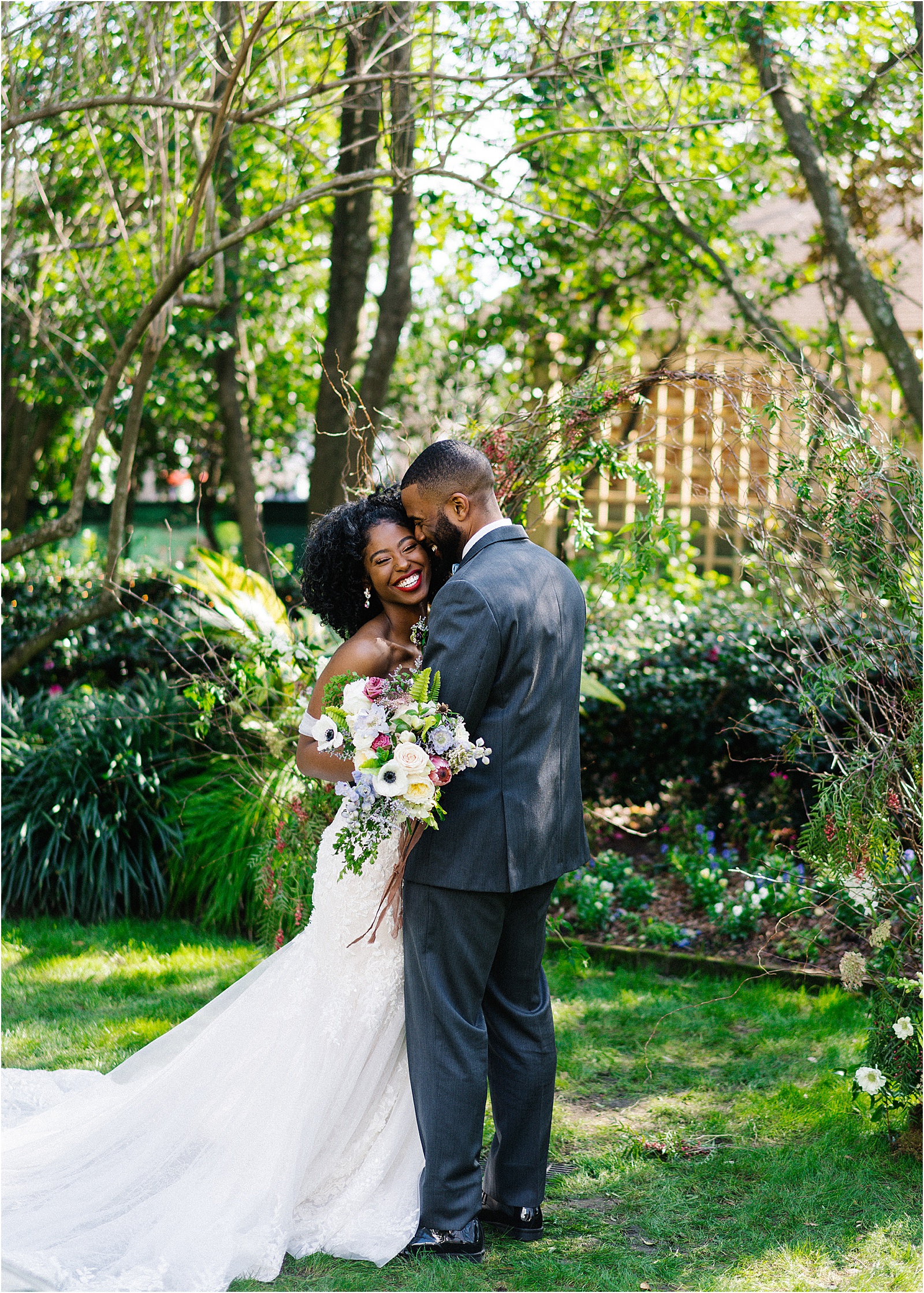 Candid wedding portrait