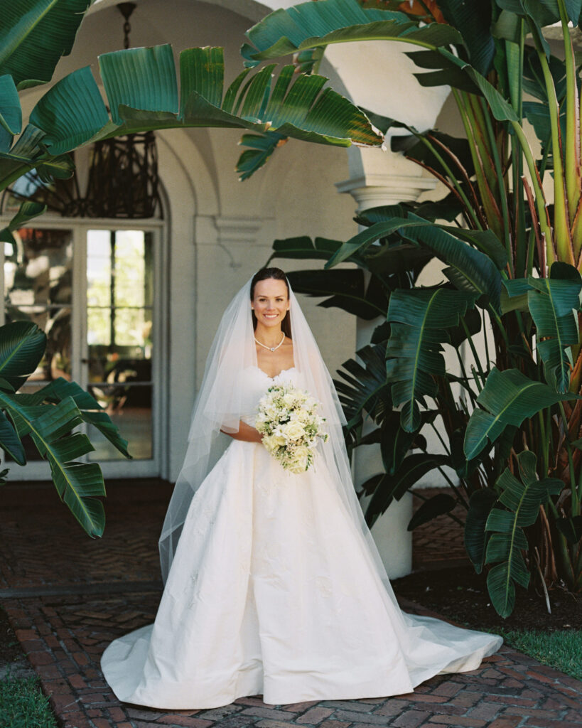 Film bridal portrait at Crane Cottage