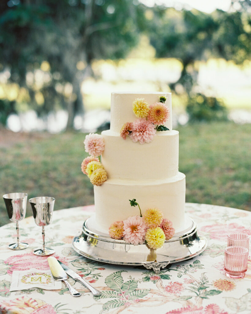 Whimsical wedding cake